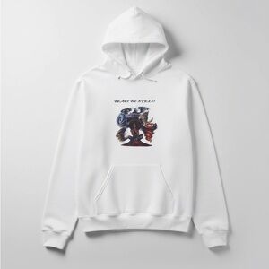 White Graphic Women's Sweater